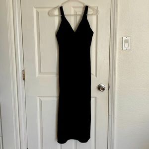 Zara satin dress black